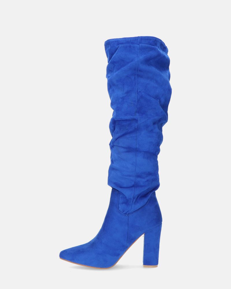 JONITTA - Blue Tall Heeled Boots