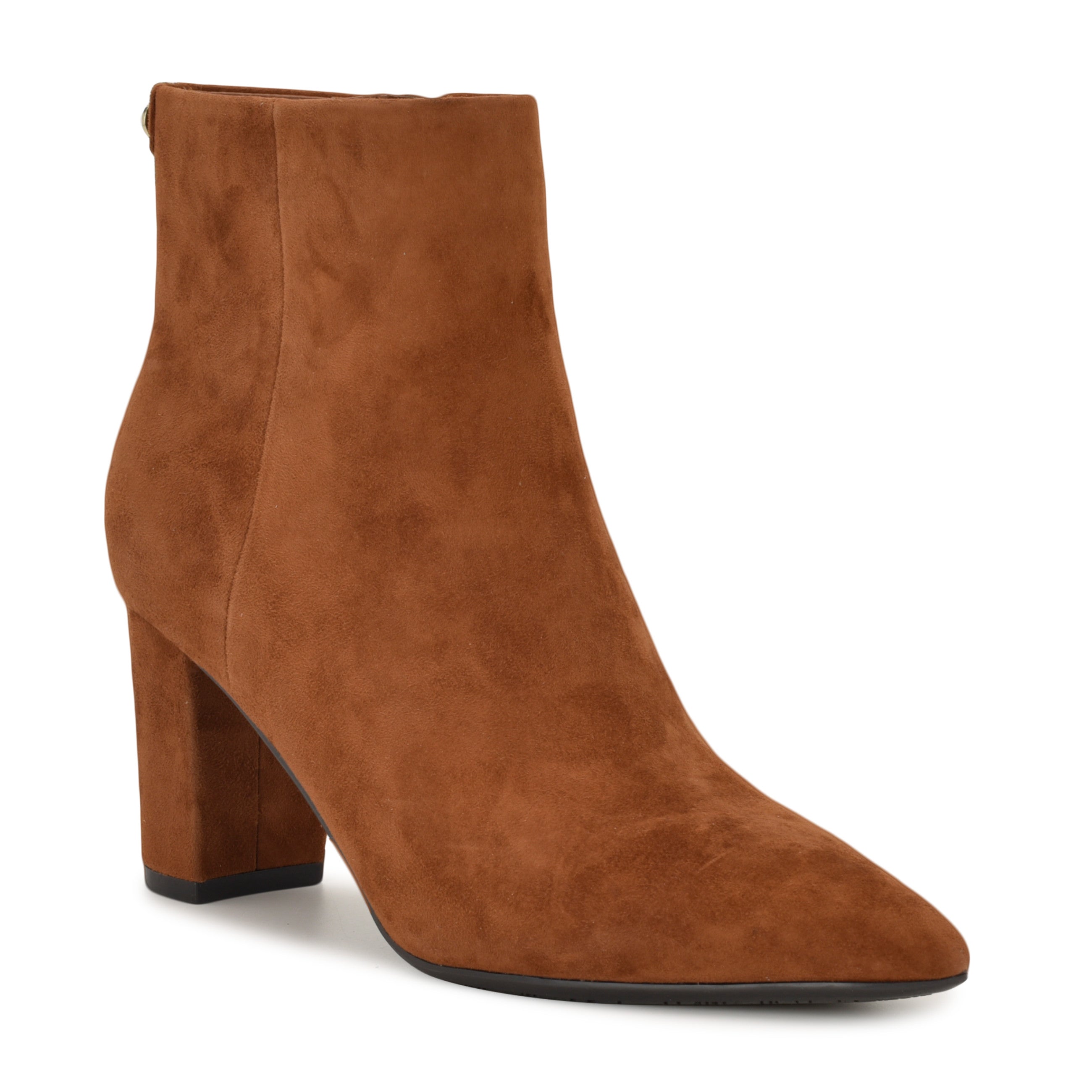 Lorela 9X9 Block Heel Leather Booties