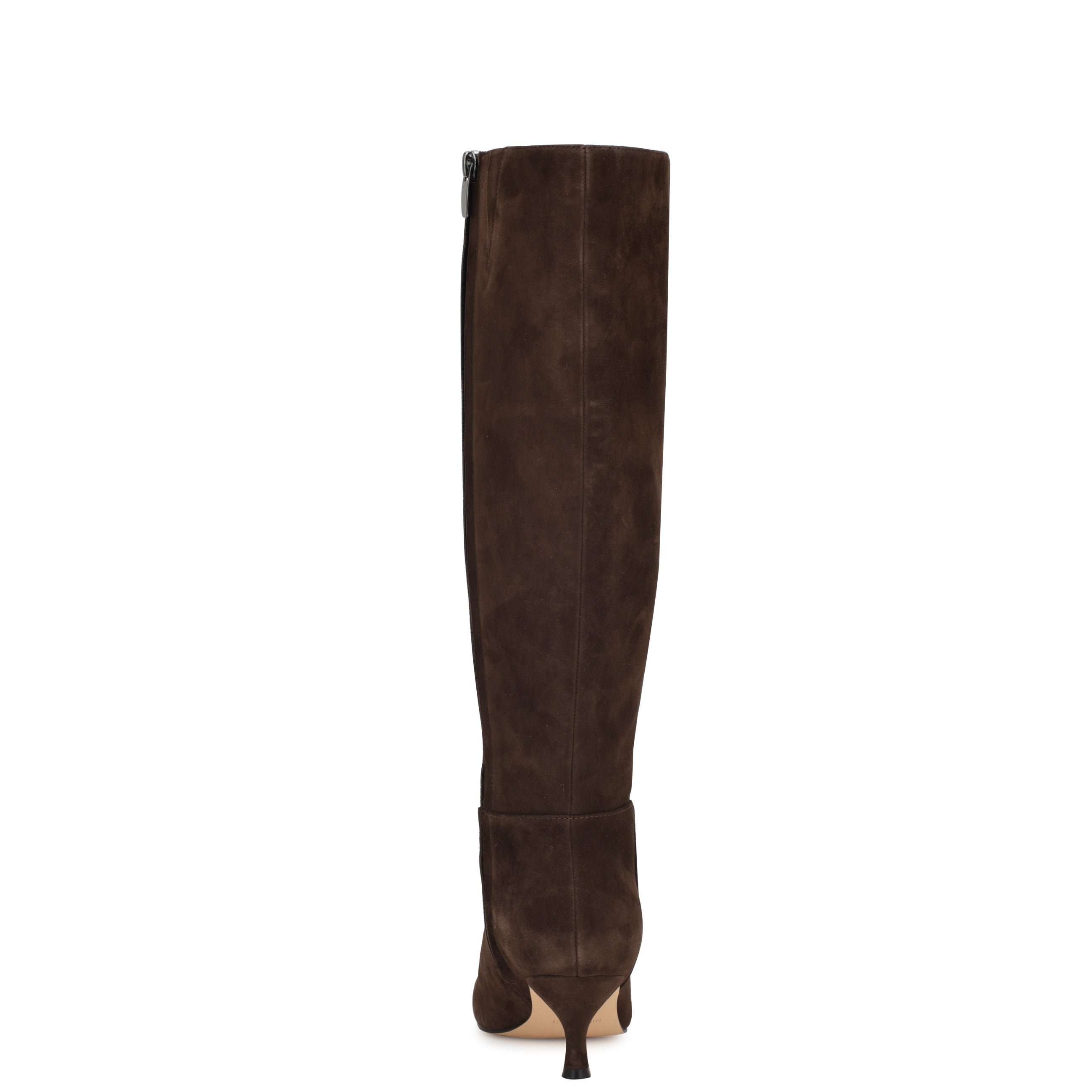 Somas Kitten Heel Knee High Leather Boots