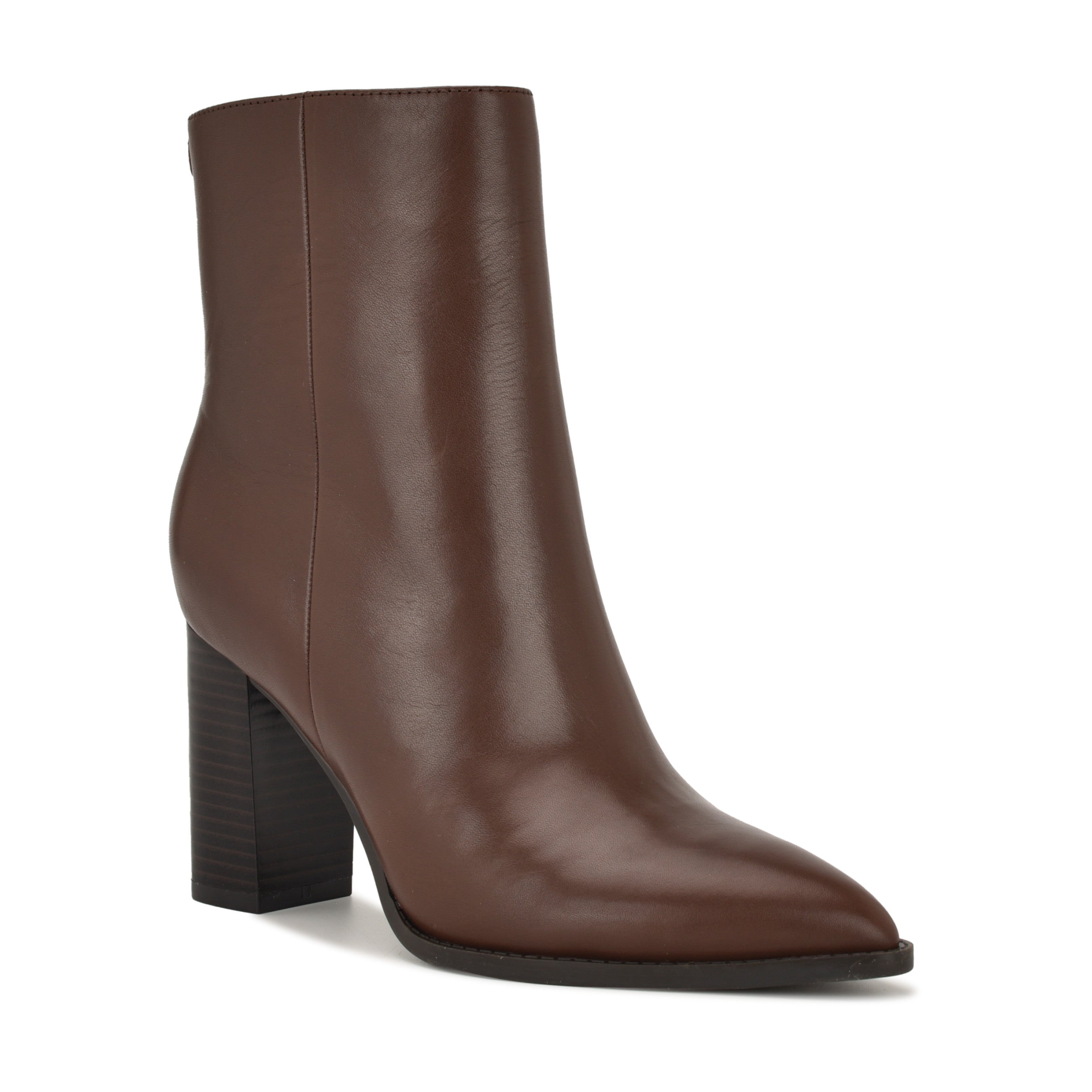 Tessay 9x9 Block Heel Leather Booties