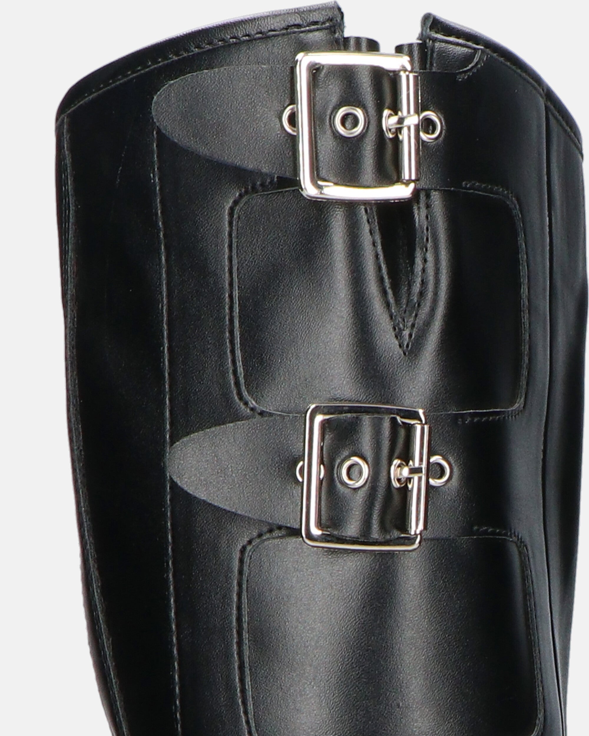 NYX - Tall Combat Boots with Straps and Buckles