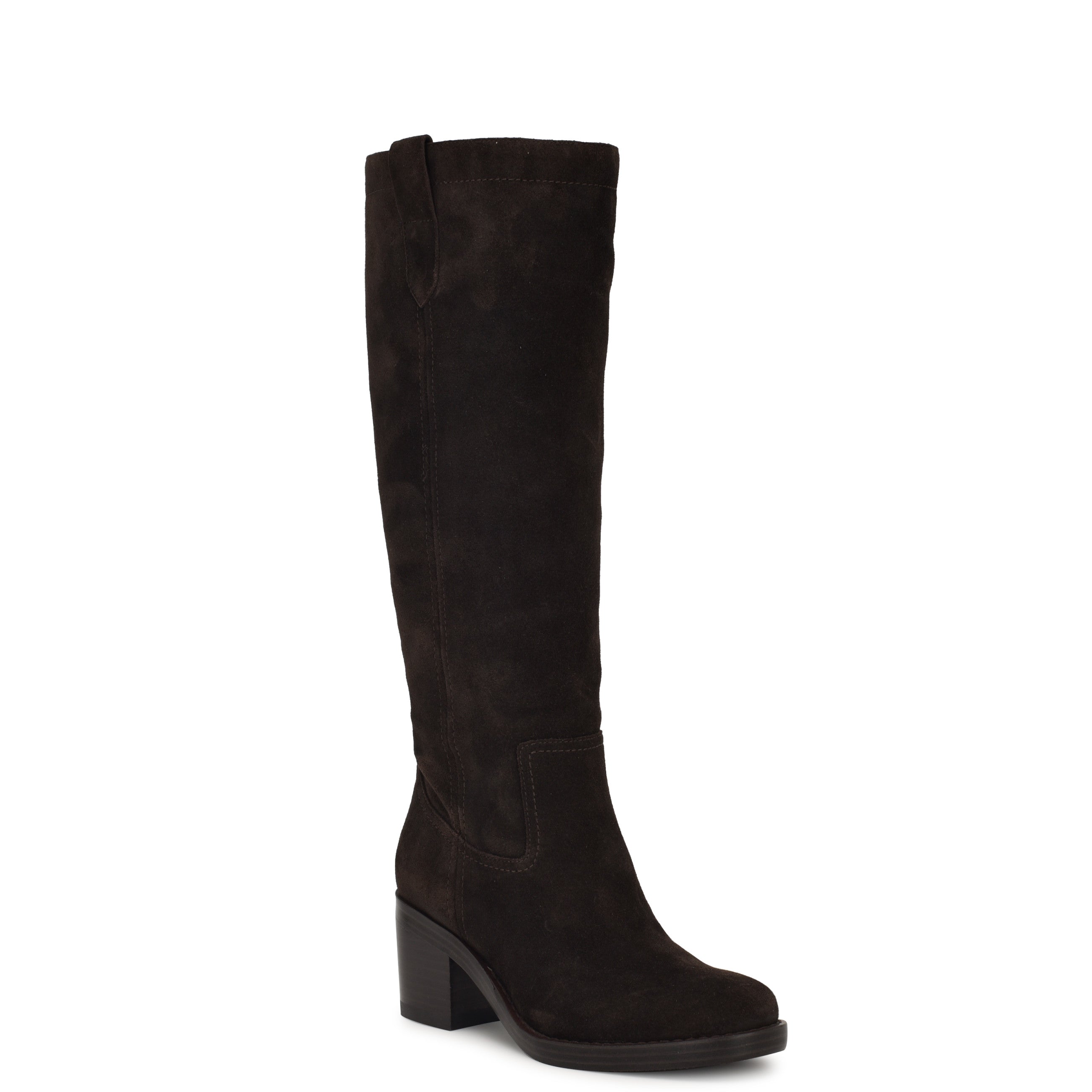Hecee Block Heel Tailored Leather Boots