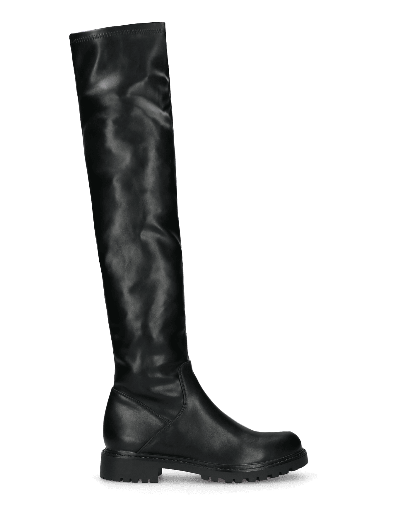 ABBYS - over-the-knee boots with combat-style sole