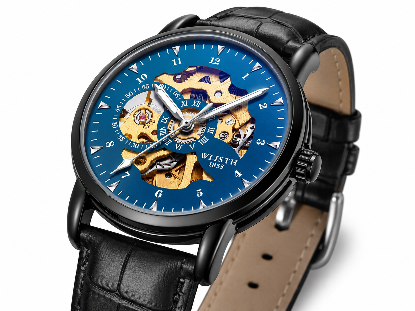 Trevon Leather Black 40mm