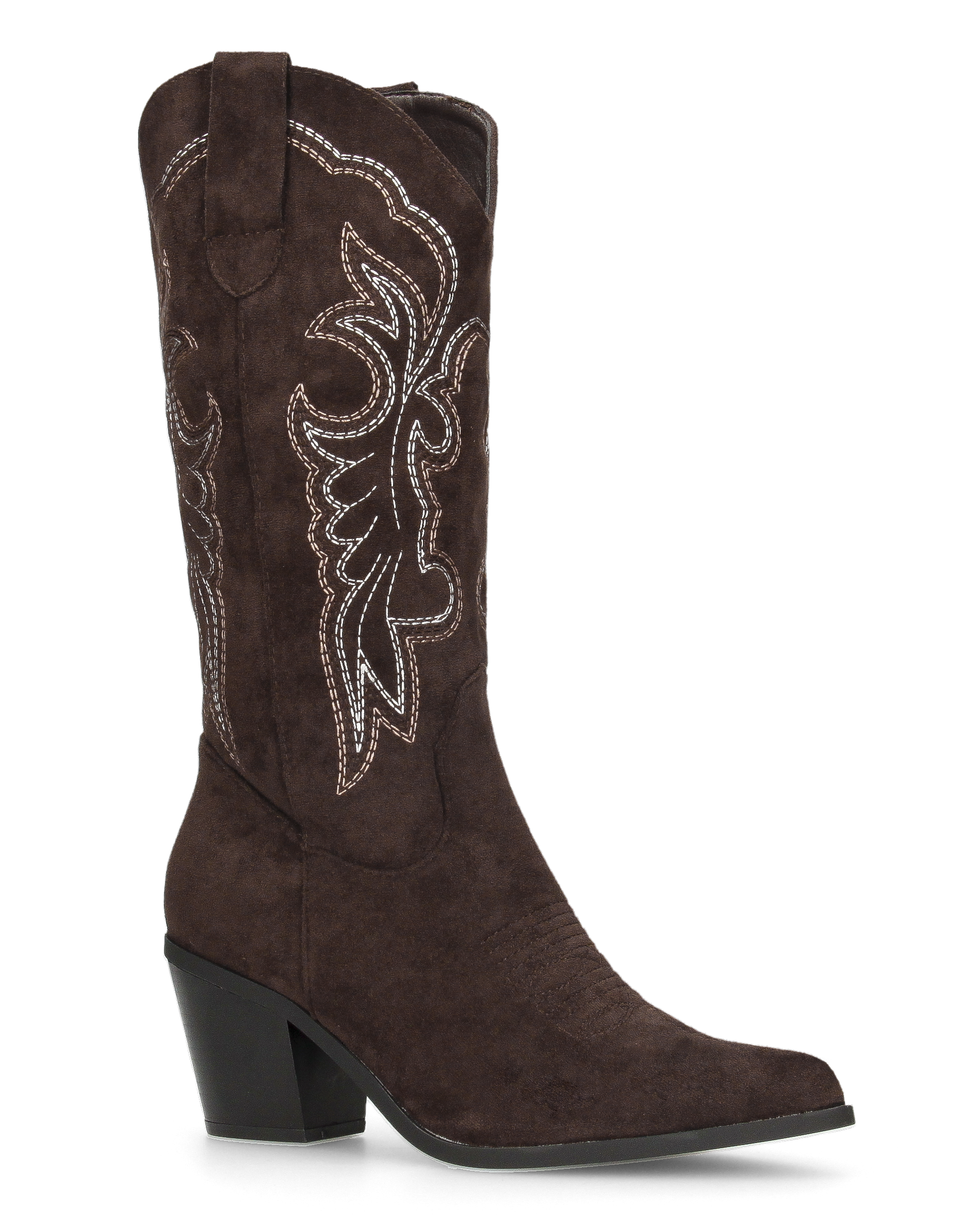 JIMI - brown embroidered Western boots