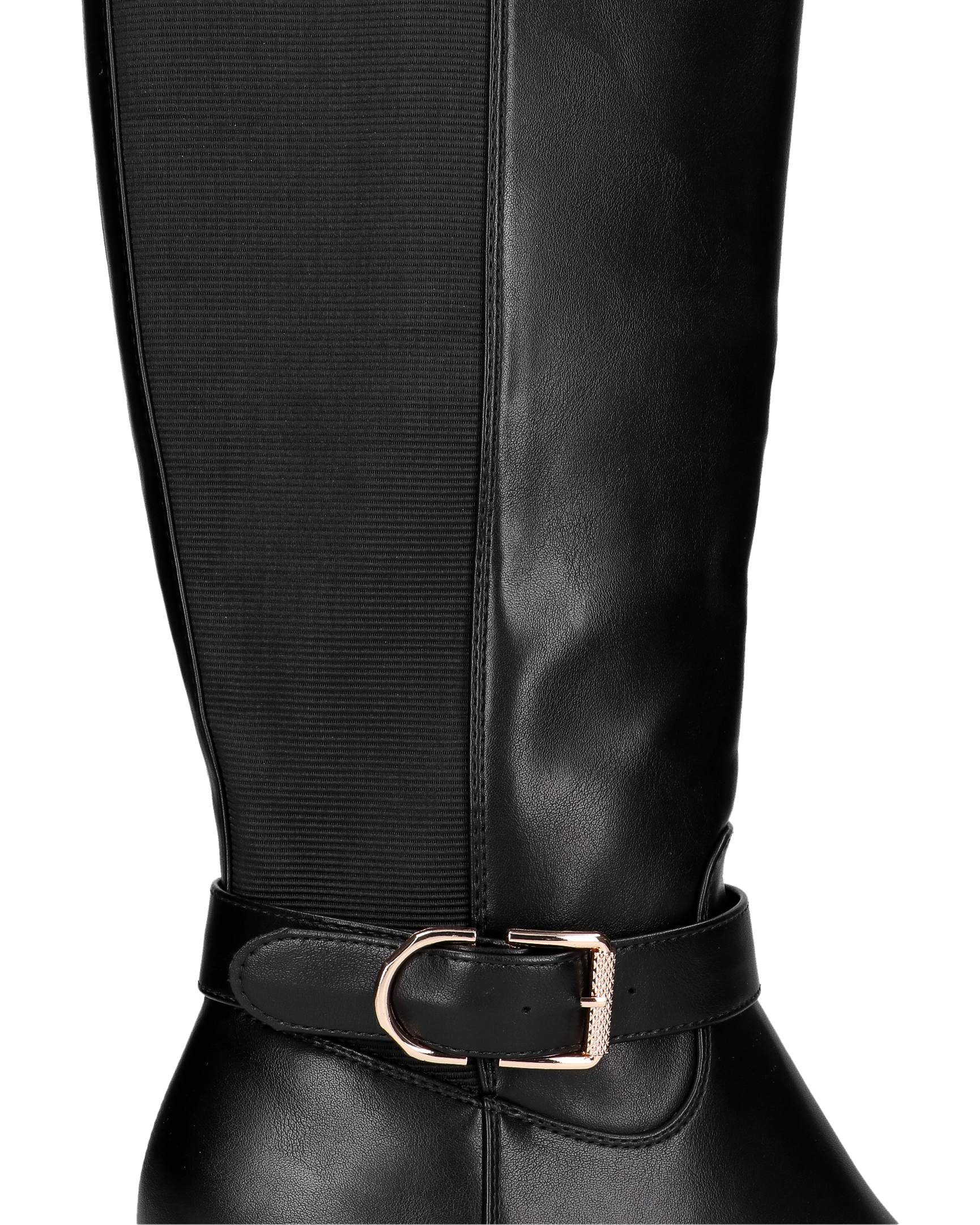 '+Size ELEONOR - black tall heeled boots, plus-size range!