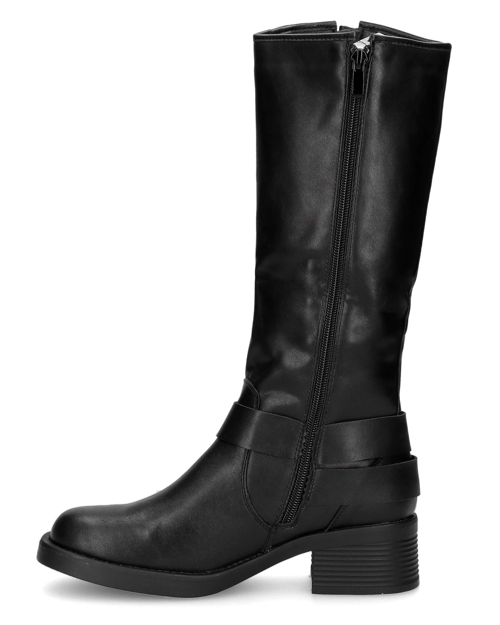 SHAKIIRA - knee-high boots with straps and buckles