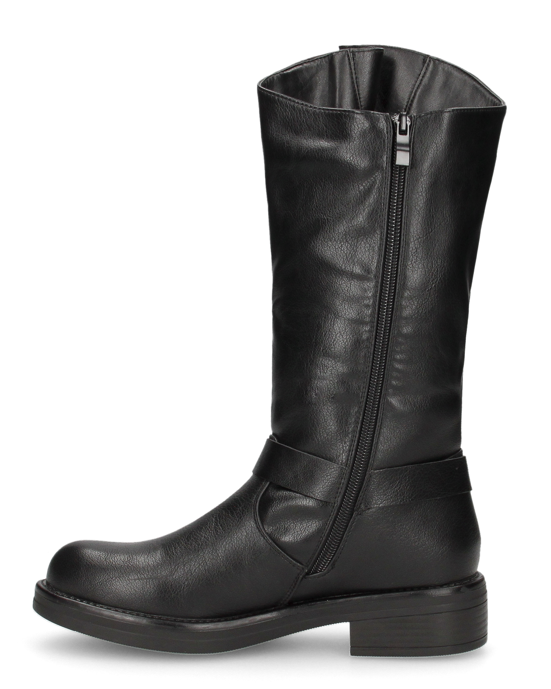 SHAKY - below-the-knee boots with straps and buckles