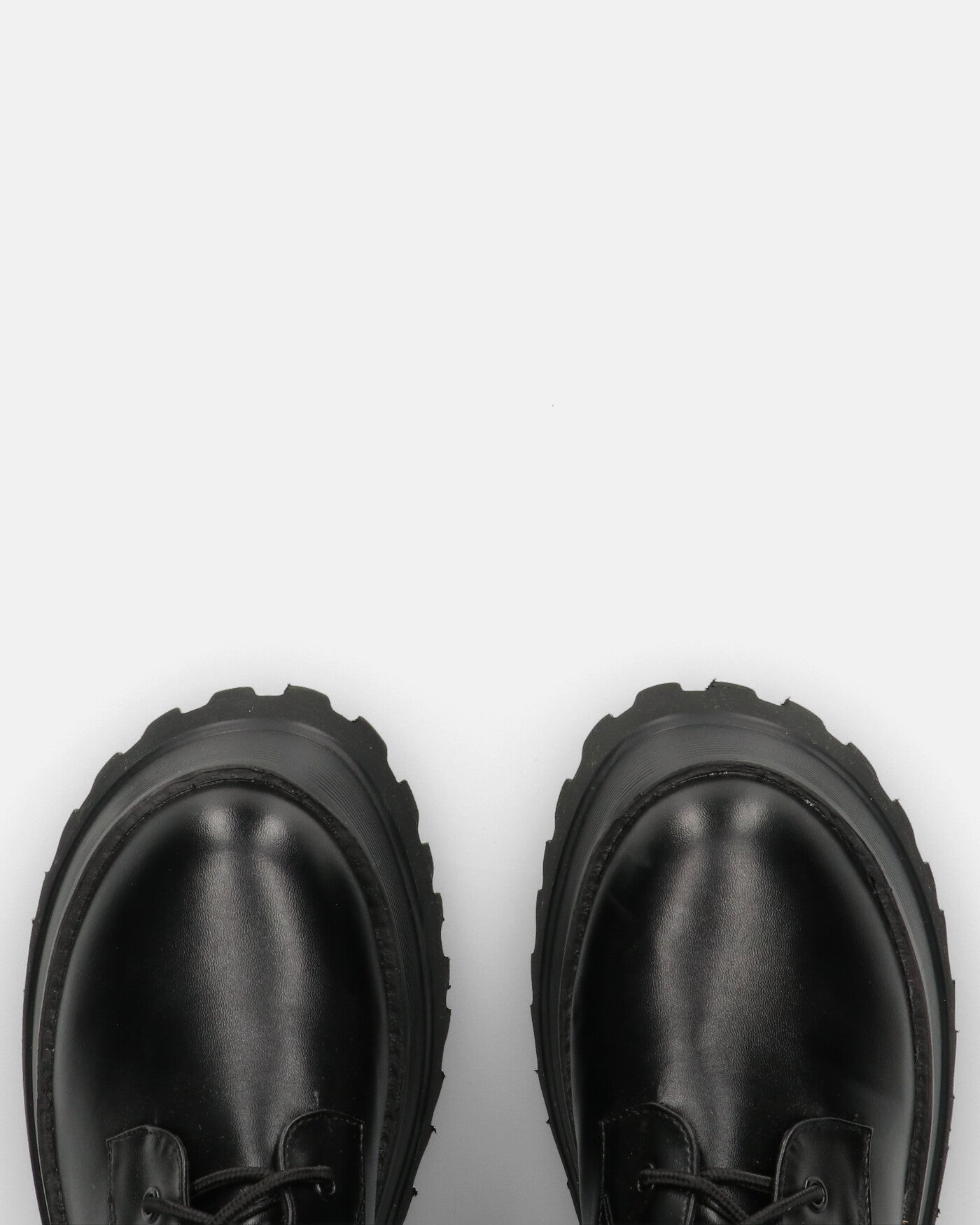 RENATHA - black tall lace-up boots