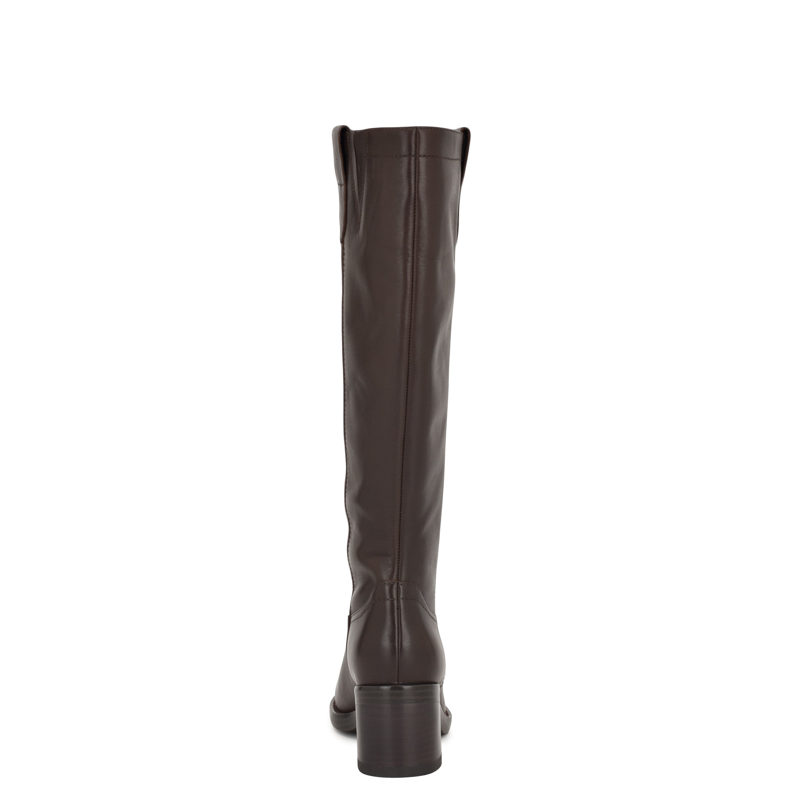 Hecee Block Heel Tailored Leather Boots