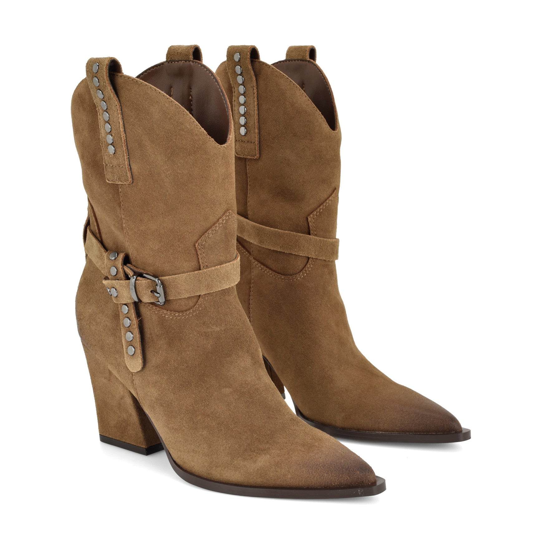 Weslie Leather Western Booties