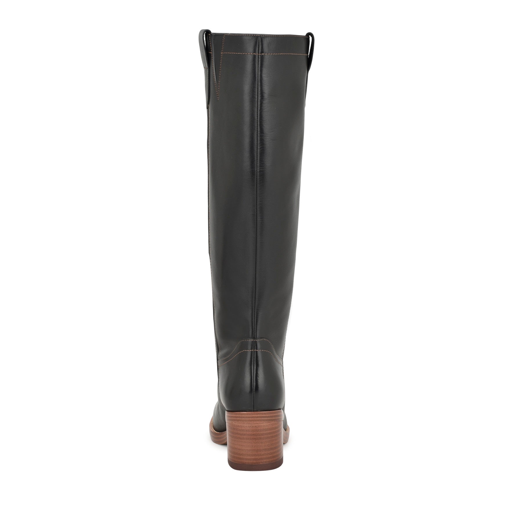 Hecee Block Heel Tailored Leather Boots