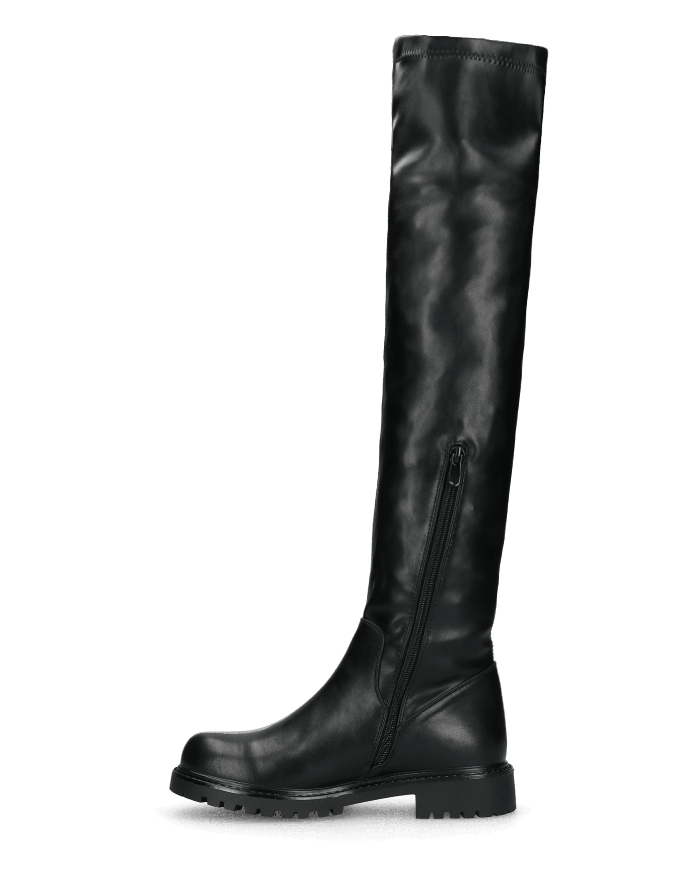 ABBYS - over-the-knee boots with combat-style sole