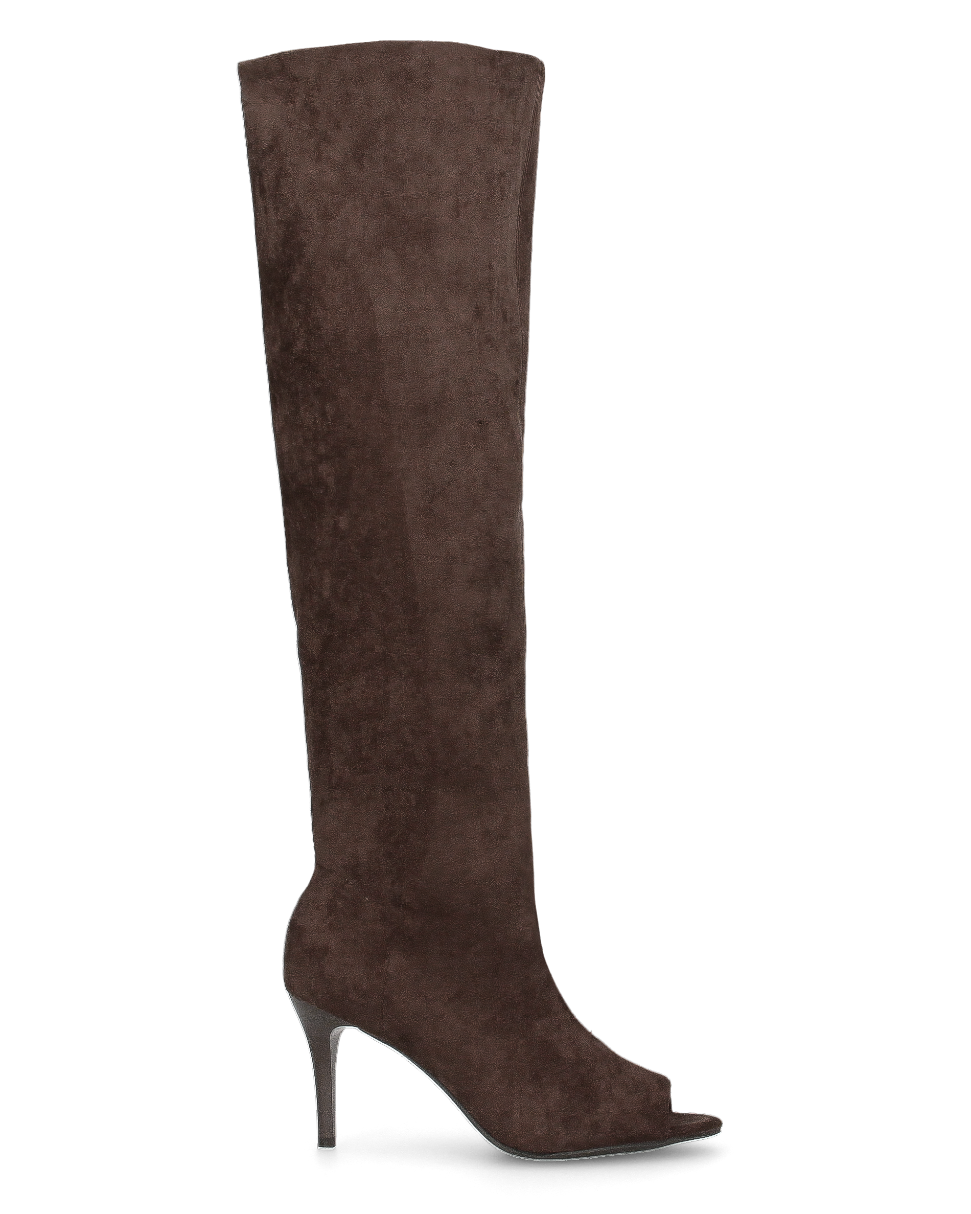 CLOH - tall brown open-toe boots