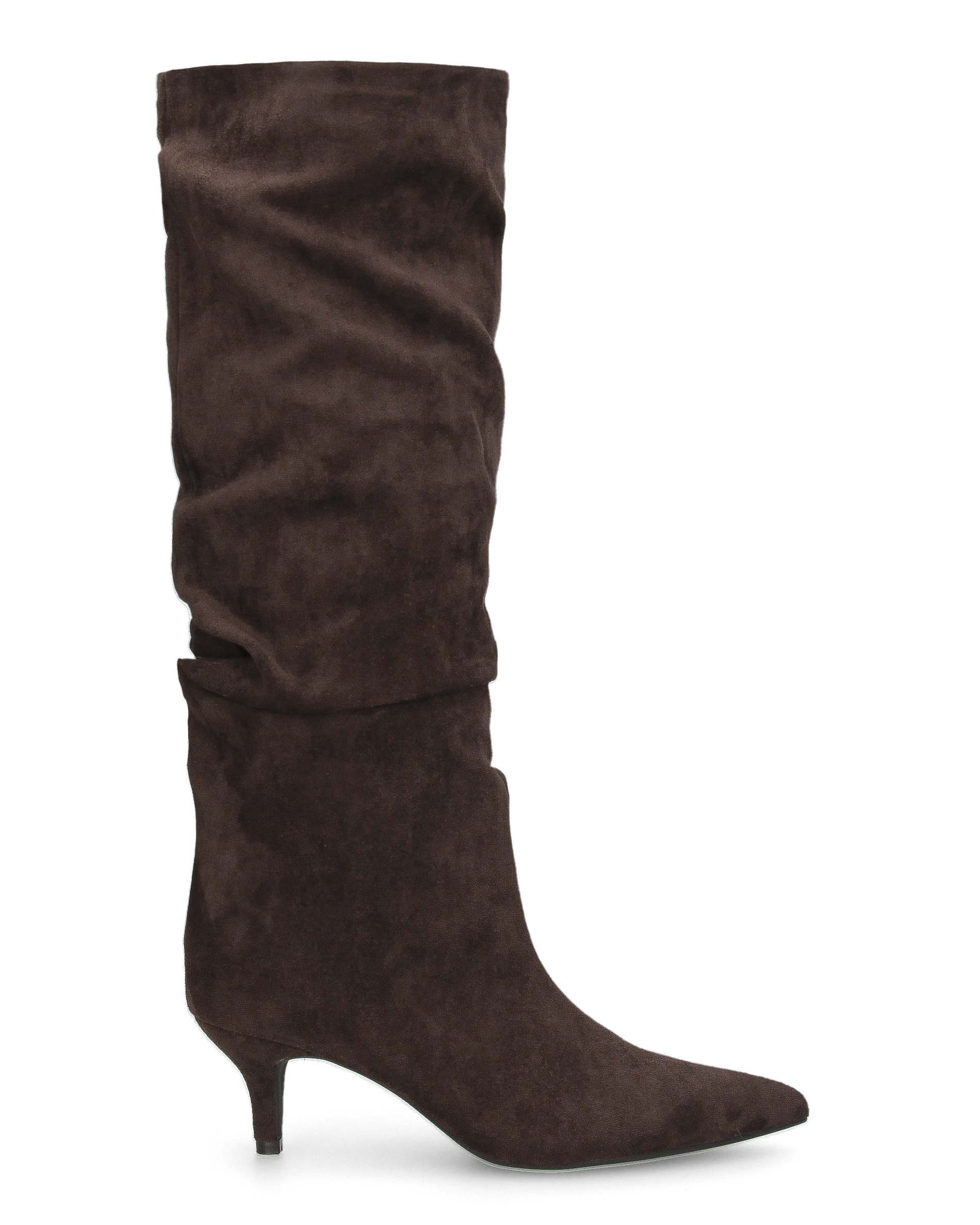 DAPHNE - brown knee-high boots with a slouchy shaft