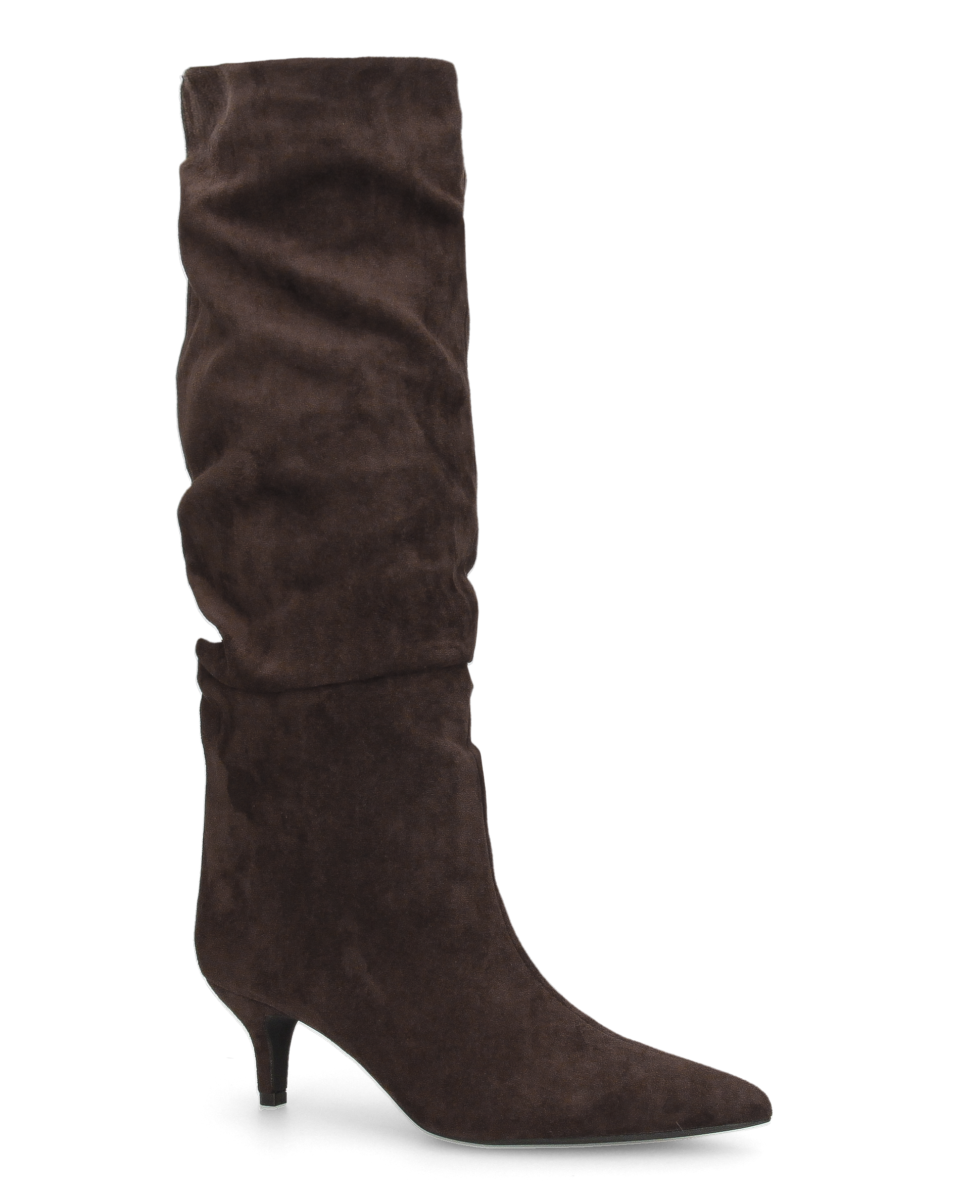 DAPHNE - brown knee-high boots with a slouchy shaft