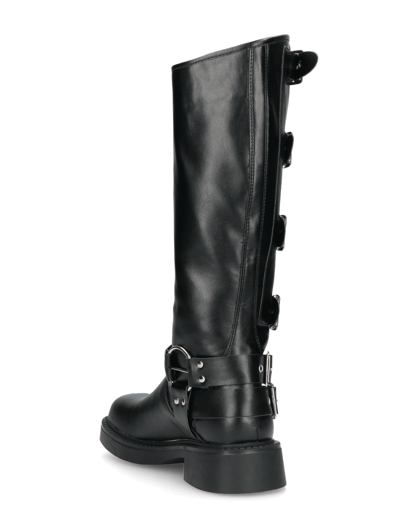 NYX - Tall Combat Boots with Straps and Buckles