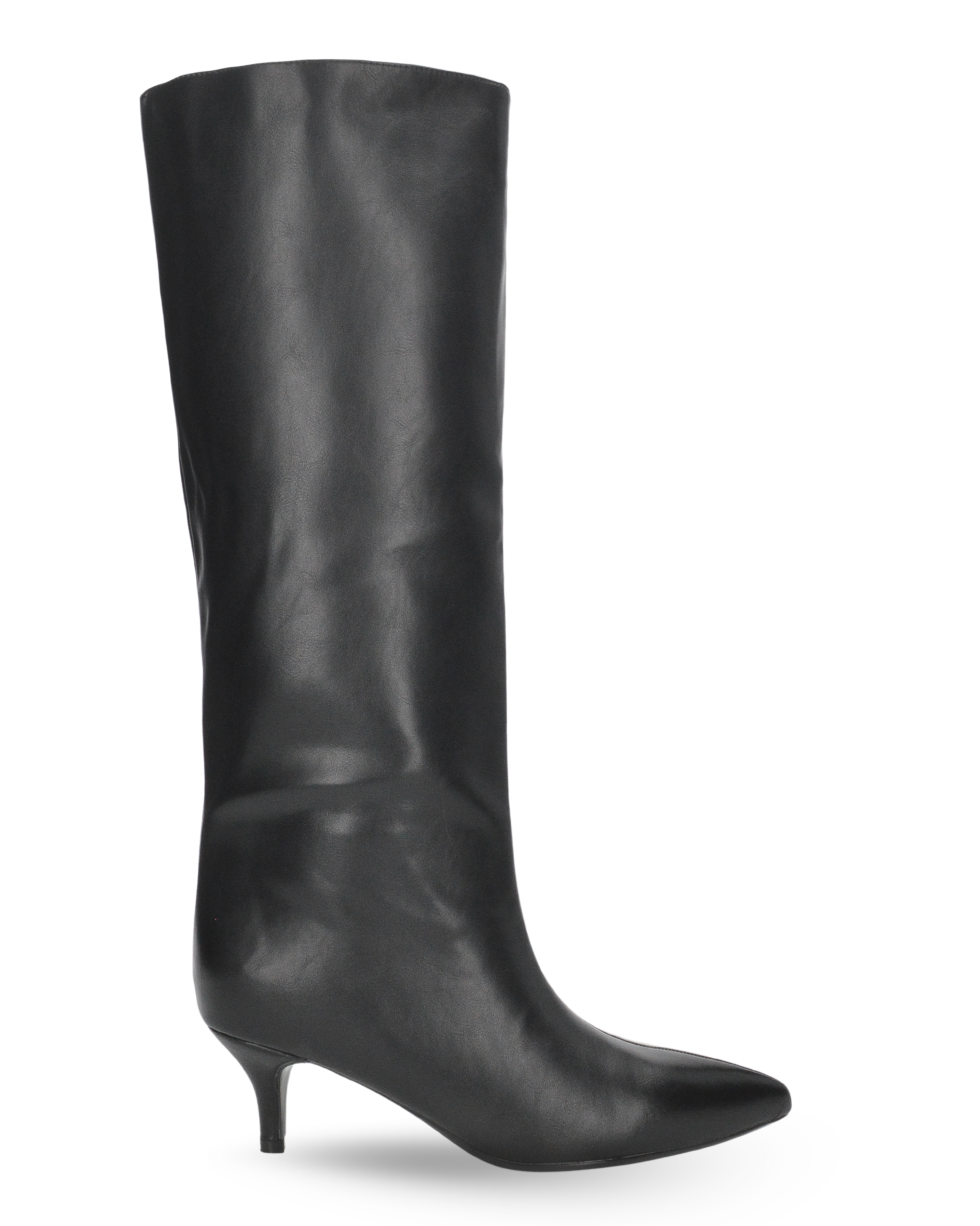 SCARLETT - knee-high boots with low heel and side zip