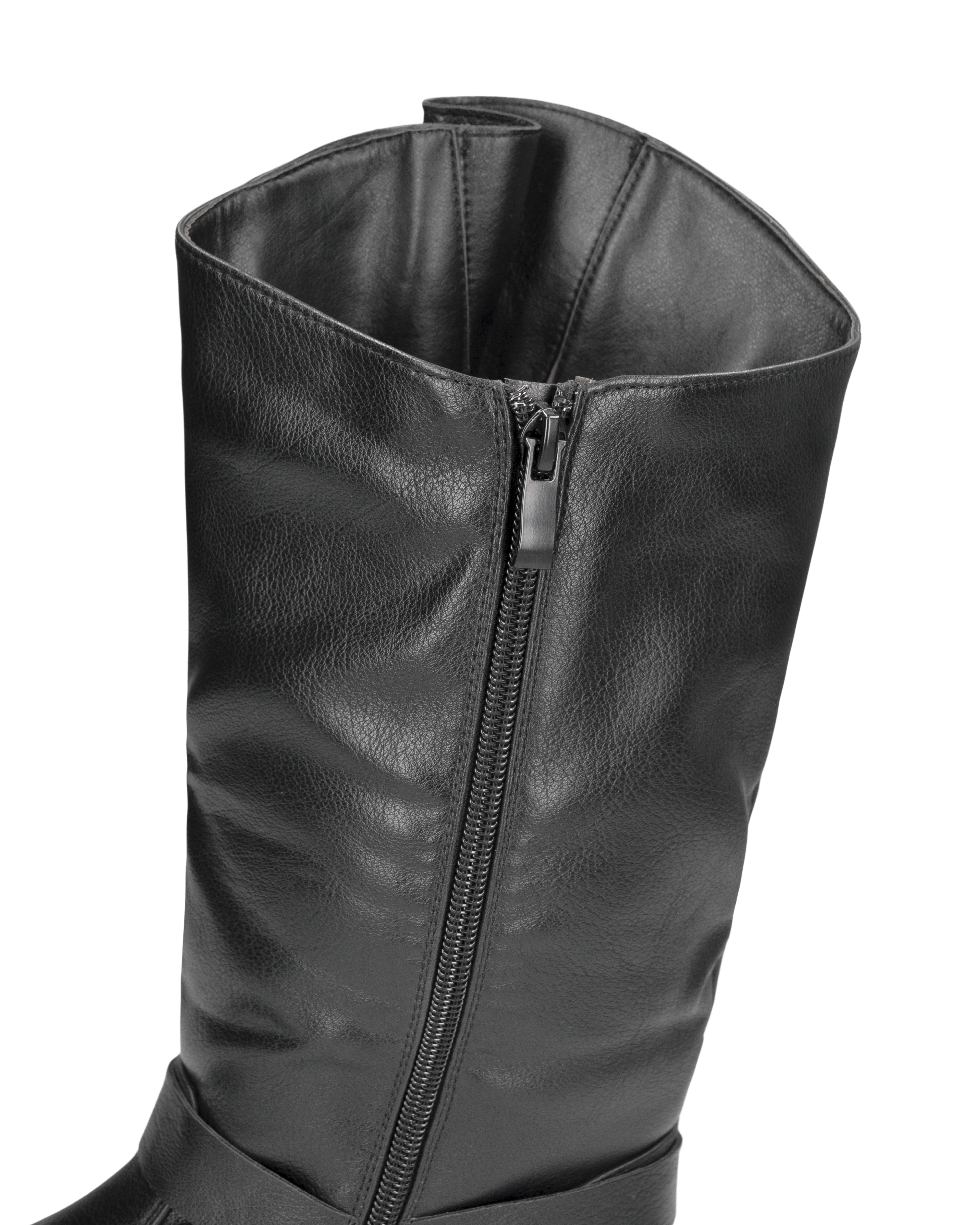 SHAKY - below-the-knee boots with straps and buckles